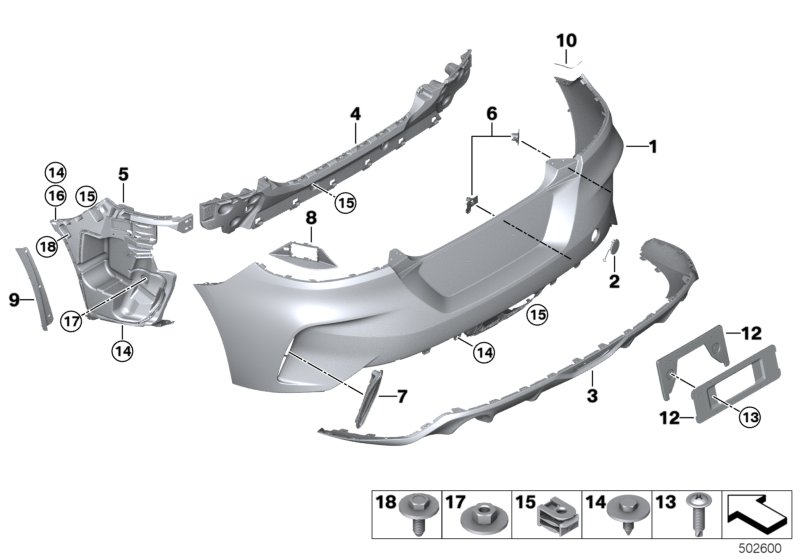 Genuine BMW 51128069787 G29 Connection Wheel Well, Left (Inc. Z4) | ML Performance UK Car Parts