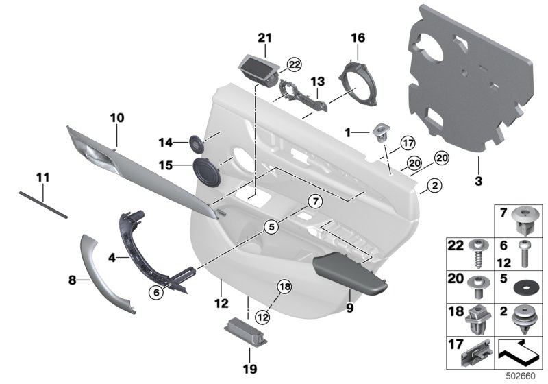 Genuine BMW 51427410968 F48 Decor Strip, Right FINELINE STREAM (Inc. X1 20dX, X1 20d & X1 20iX) | ML Performance UK Car Parts