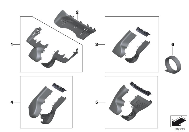 Genuine BMW 51169108974 G16 G15 F92 Mirror Base Cover Set (Inc. 840dX, M850iX & M8) | ML Performance UK Car Parts