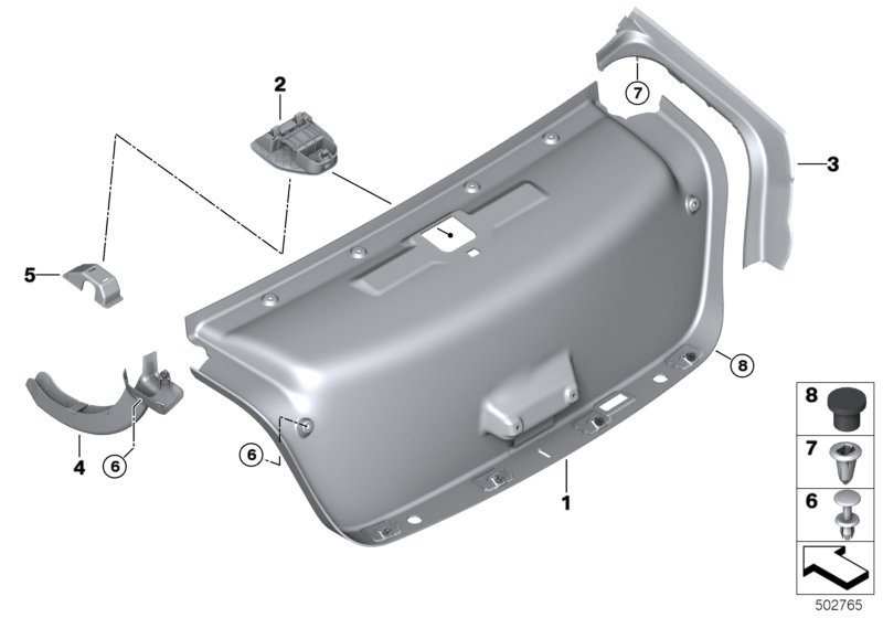 Genuine BMW 51497489091 G11 G12 Cover, Water Gutter, Rear, Left (Inc. 730d, ALPINA B7 & 750LiX) | ML Performance UK Car Parts