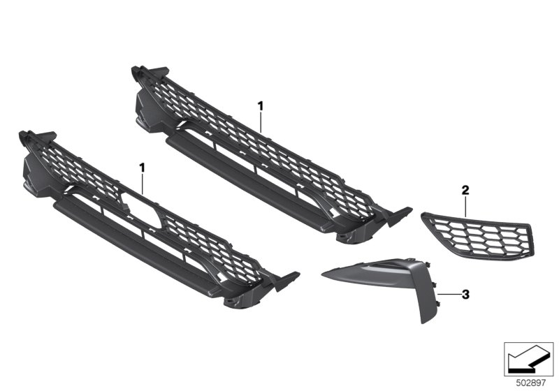 Genuine BMW 51118083307 Cover, Air Duct, Left (Inc. X3 M & X4 M) | ML Performance UK Car Parts