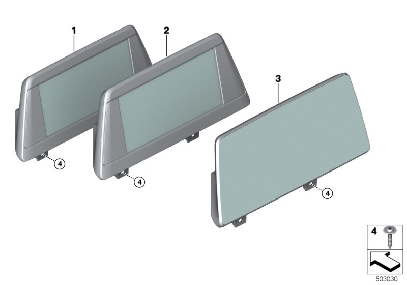 Genuine BMW 65508715335 G02 G01 Central Information Display 10,25