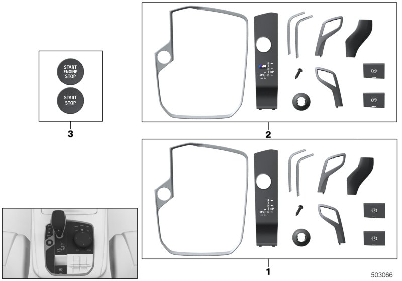 Genuine BMW 61319475061 G15 G07 G05 Repair Kit, Trim, Central Control Panel (Inc. M850iX, X5 M50iX & X5 M50dX) | ML Performance UK Car Parts