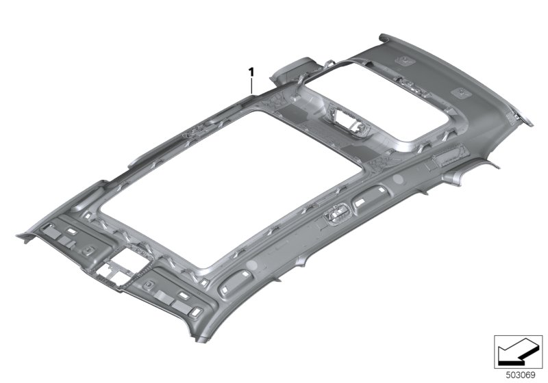 Genuine BMW 51447997826 G07 Rooflin.Panor.Gl.Roof Audio, Alcantara ELFENBEINWEISS (Inc. X7 50iX, X7 M50iX & X7 40iX) | ML Performance UK Car Parts