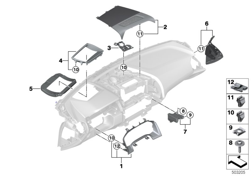 Genuine BMW 51459396268 G15 F92 G14 Cover, Center Speaker (Inc. 840i, M8 & M850iX) | ML Performance UK Car Parts