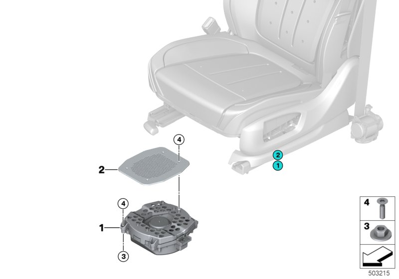 Genuine BMW 65132622516 G06 G05 G07 Central Woofer TOP-HIFI-SYSTEM (Inc. X6 M50iX, X7 M50iX & X5 30iX) | ML Performance UK Car Parts