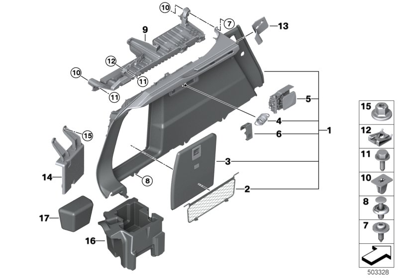 Genuine BMW 51477952269 G06 Left Trunk Trim SA/MOKKA (Inc. X6) | ML Performance UK Car Parts