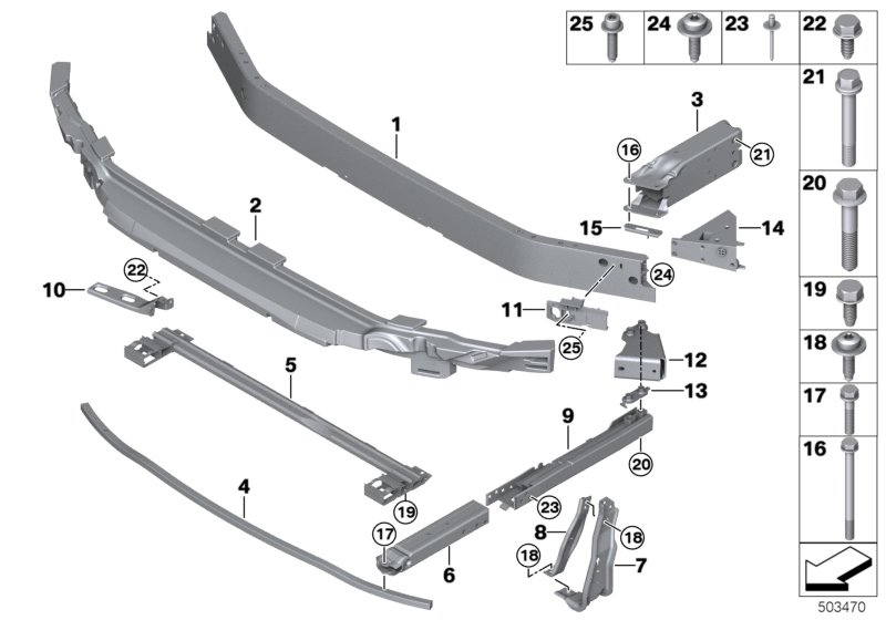 Genuine BMW 51117954919 Vertical Connection, Left (Inc. X1) | ML Performance UK Car Parts