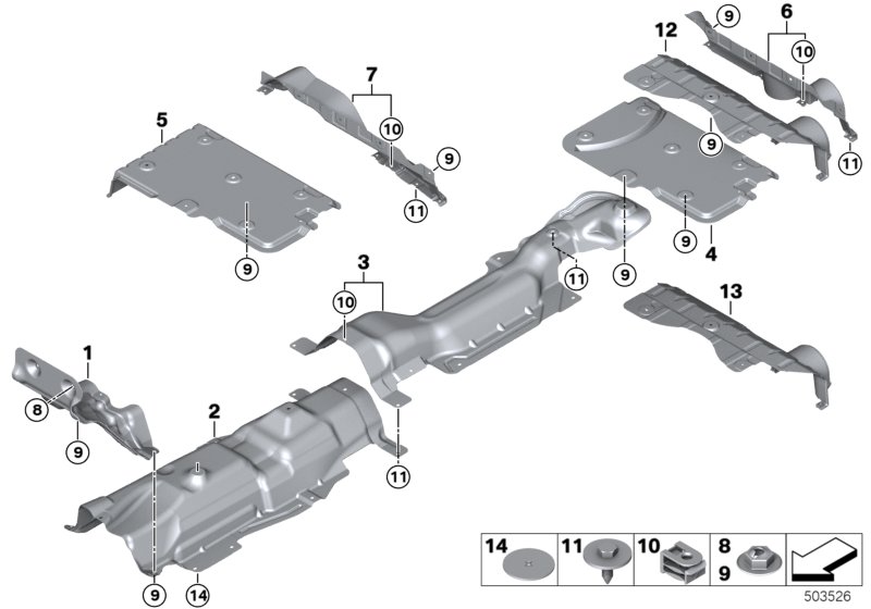 Genuine BMW Mini 51487290748 F56 F55 Heat Insulation, Bumper, Rear (Inc. JCW) | ML Performance UK Car Parts