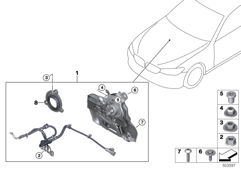 Genuine BMW 61218705939 G30 G31 Adapter Screw M16/M6 (Inc. 520d & 520dX) | ML Performance UK Car Parts