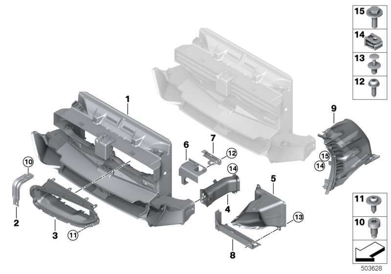 Genuine BMW 51747436856 G29 Air Duct, Exterior Radiator, Right (Inc. Z4 30i) | ML Performance UK Car Parts