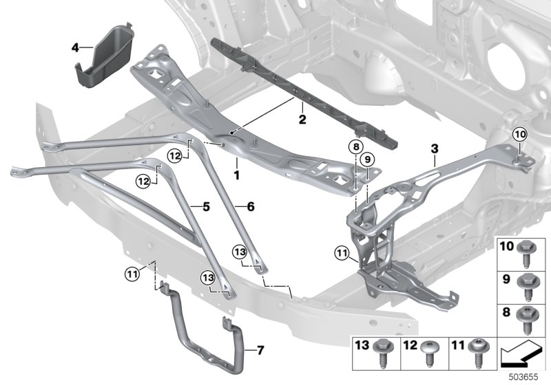 Genuine BMW 51647476044 F40 F44 A-Support (Inc. 116d, 118d & 118i) | ML Performance UK Car Parts