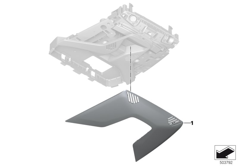 Genuine BMW 61319433360 F40 F44 TriCover For Roof Function Center (Inc. 120dX, 118i & 220d) | ML Performance UK Car Parts