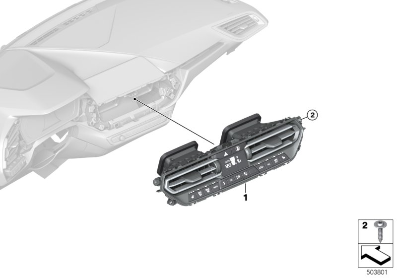 Genuine BMW 64119855403 G21 F44 G20 Control Unit,Automatic Air Cond.,Basis (Inc. M340i, 320dX & Z4 20i) | ML Performance UK Car Parts