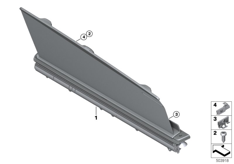 Genuine BMW 51427449919 F93 G16 Left Rear Door Sun Blind (Inc. M8, 840i & 840dX) | ML Performance UK Car Parts