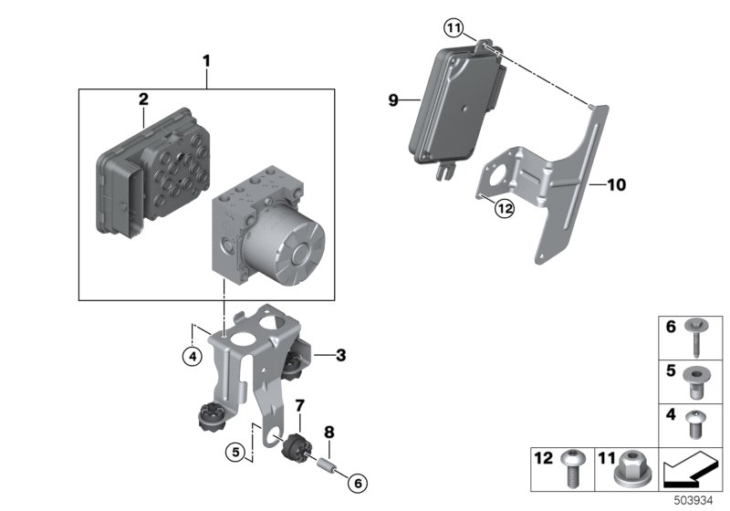 Genuine BMW 34517915371 G20 G21 Rp Hydraulic Unit Dsc (Inc. M340iX, 318d & 320dX) | ML Performance UK Car Parts