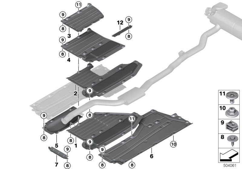 Genuine BMW 51757351447 G30 Underbody Panelling, Side On Left (Inc. 530e & 530eX) | ML Performance UK Car Parts