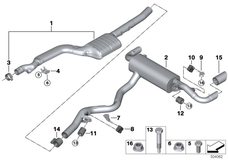 Genuine BMW 18308686703 G20 G21 Chrome Tailpipe Tip (Inc. 320d & 320dX) | ML Performance UK Car Parts