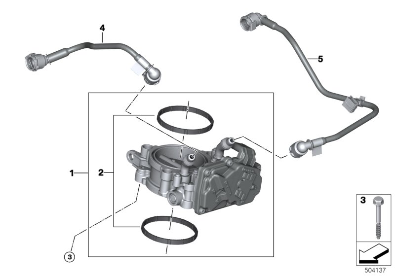 Genuine BMW 11538054850 Coolant Hose (Inc. X3 M & X4 M) | ML Performance UK Car Parts