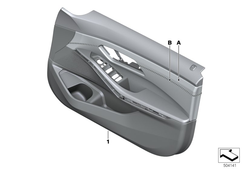 Genuine BMW 51417993600 G20 G21 Door Panel, Leather, Front Right INDIVIDUAL (Inc. M340i, 320d & 330d) | ML Performance UK Car Parts