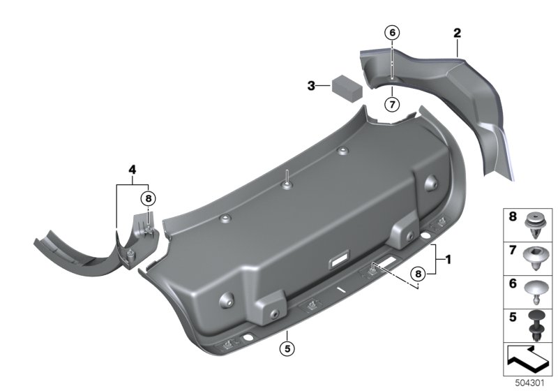 Genuine BMW 51497417242 F92 G15 Trim, Drip Rail, Right (Inc. 840iX, 840dX & M850iX) | ML Performance UK Car Parts