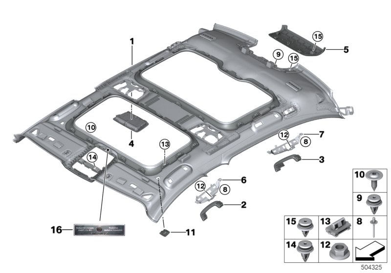 Genuine BMW 51167426611 G12 G11 Grab Handle Ash Grain Rear Left MOKKA (Inc. 750LdX, M760iX & 725Ld) | ML Performance UK Car Parts