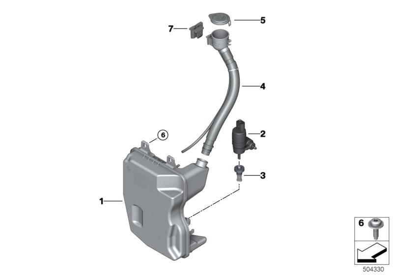 Genuine BMW 61667453969 F40 F44 Filler Pipe For Wash Container (Inc. 116d, 228iX & 220d) | ML Performance UK Car Parts