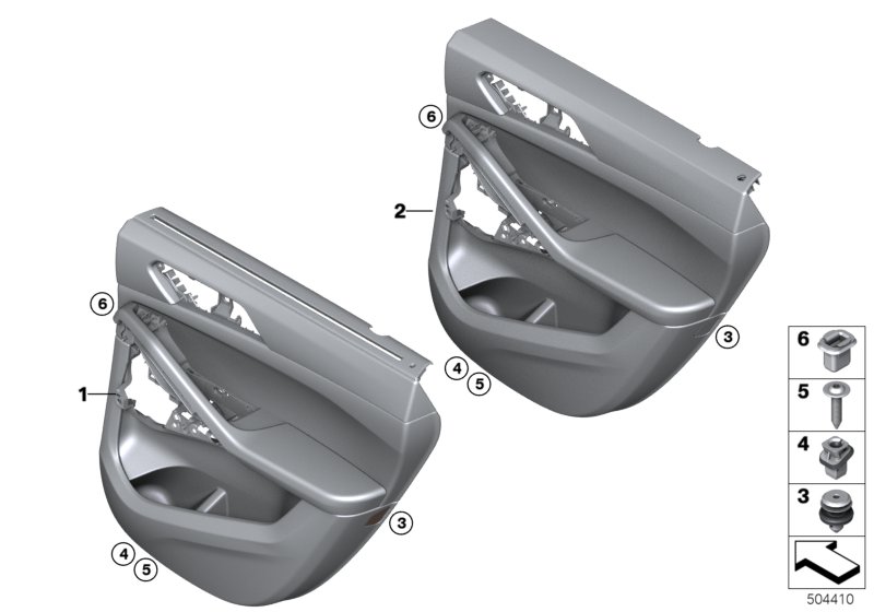 Genuine BMW 51429474313 G06 Door Trim Panel, Rear, Left COFFEE (Inc. X6) | ML Performance UK Car Parts