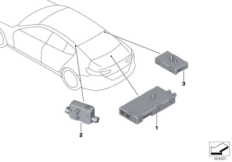 Genuine BMW 65206835187 F93 G16 Antenna Amplifier AM/FM/DAB (Inc. 840iX, 840i & M850iX) | ML Performance UK Car Parts