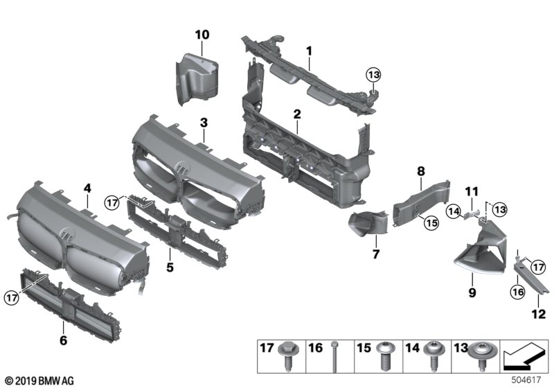 Genuine BMW 51748075478 F44 Air Duct, Brake, Right M (Inc. 228iX, 220d & M235iX) | ML Performance UK Car Parts