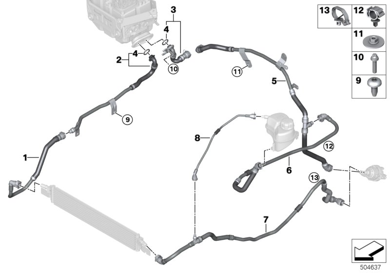 Genuine BMW 17128642529 G21 G05 G30 O-Ring 16,7X2,6 (Inc. M340i, 318d & 320dX) | ML Performance UK Car Parts