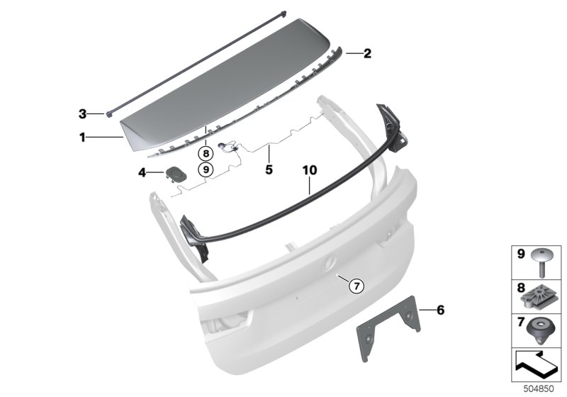 Genuine BMW 51767453390 G21 Seal, Rear Window Bottom (Inc. 320i, 330dX & 330iX) | ML Performance UK Car Parts