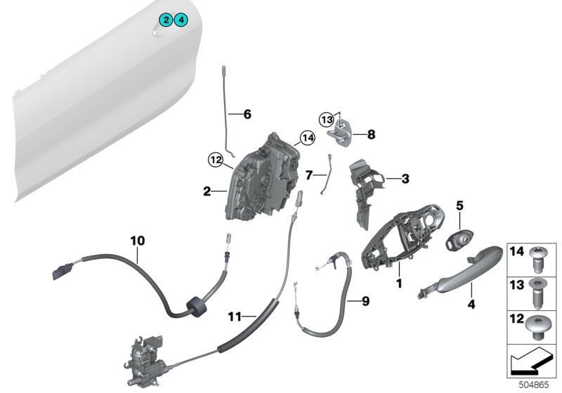 Genuine BMW 51217428537 F91 G15 F92 Lockrod, Left (Inc. 840dX, 840i & M8) | ML Performance UK Car Parts