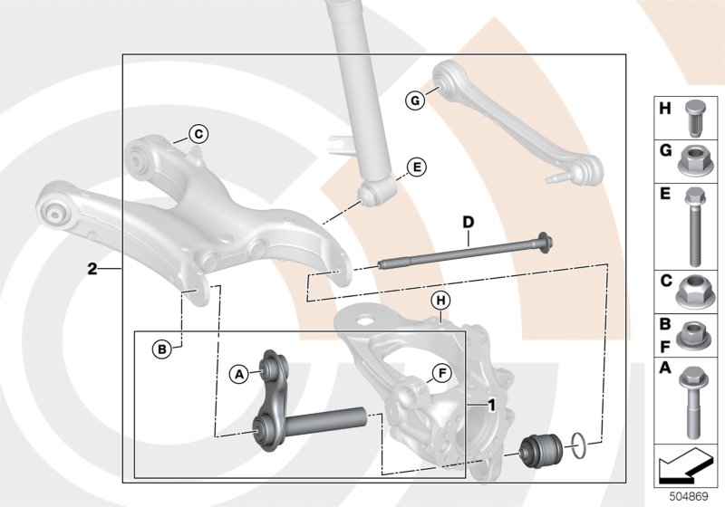 Genuine BMW 33322475049 F15 F16 Repair Kit Integral Link VALUE LINE (Inc. X6 40dX & X5) | ML Performance UK Car Parts