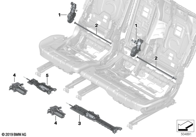 Genuine BMW 52207497466 G05 G07 Spare Part Kit, Backrest Drive 0.4 (Inc. X5) | ML Performance UK Car Parts