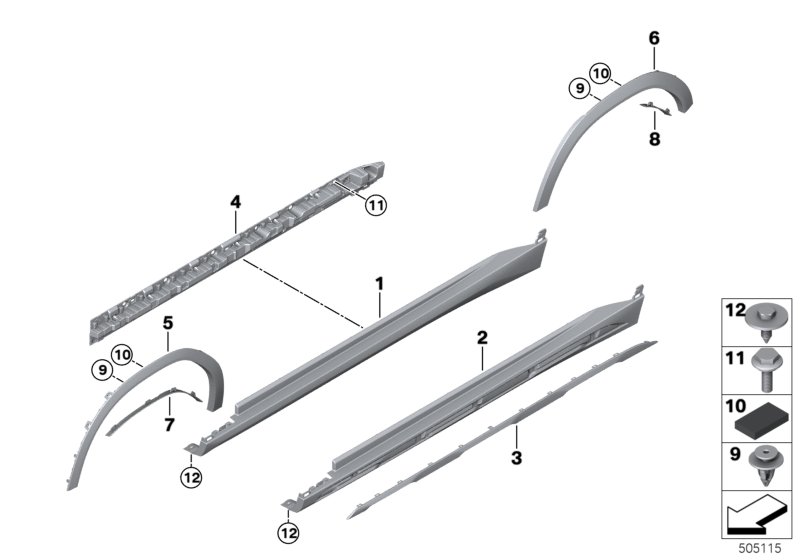 Genuine BMW 51777469417 G06 Wheel Arch Trim, Rear Left (Inc. X6) | ML Performance UK Car Parts