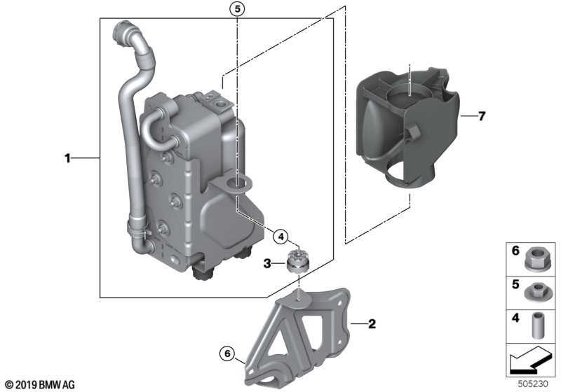 Genuine BMW 64219367097 G01 G02 Bracket Condenser (Inc. X3 30i, X3 20iX & X3 20i 1.6) | ML Performance UK Car Parts