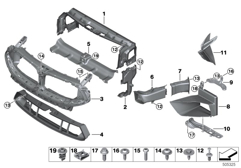 Genuine BMW 51748099750 F92 F93 F91 Finisher Upper M (Inc. M8) | ML Performance UK Car Parts