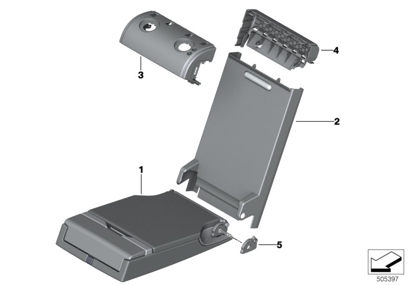 Genuine BMW 52207499817 G05 G07 Armrest With Compartment, Leather TARTUFO (Inc. X7 & X5 25dX) | ML Performance UK Car Parts