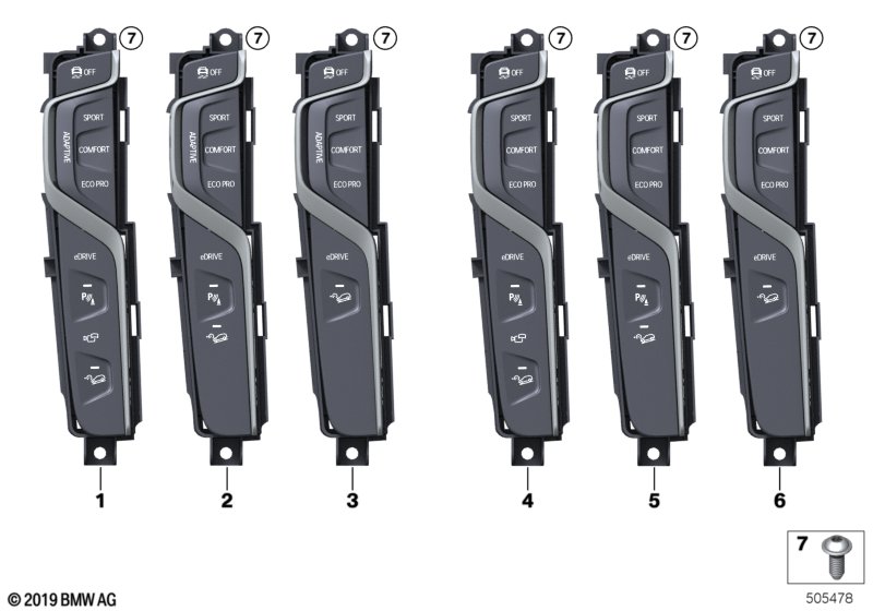 Genuine BMW 61316993943 G01 Operating Unit, Center Console (Inc. X3 30eX) | ML Performance UK Car Parts