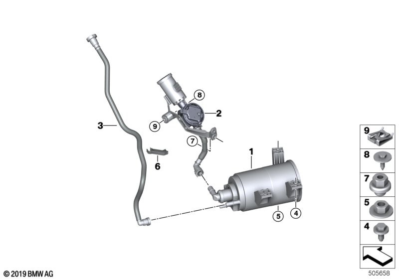 Genuine BMW 16128740196 F93 G16 Clip (Inc. 840iX, M850iX & M8) | ML Performance UK Car Parts