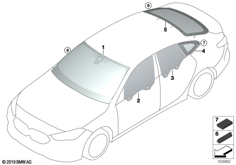 Genuine BMW 51317475969 F44 Cover, Windshield, Top (Inc. 220d, M235iX & 218i) | ML Performance UK Car Parts