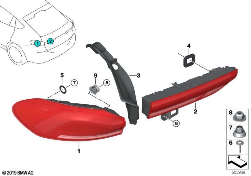 Genuine BMW 63219850593 G06 Seal, Rear Light, Side Panel (Inc. X6) | ML Performance UK Car Parts