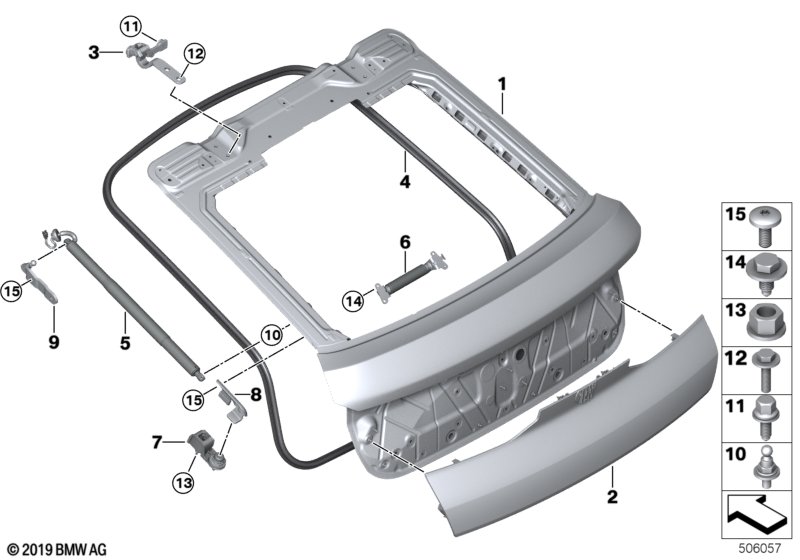 Genuine BMW 51247441961 G06 Wedge, Rear Hatch, Left (Inc. X6) | ML Performance UK Car Parts