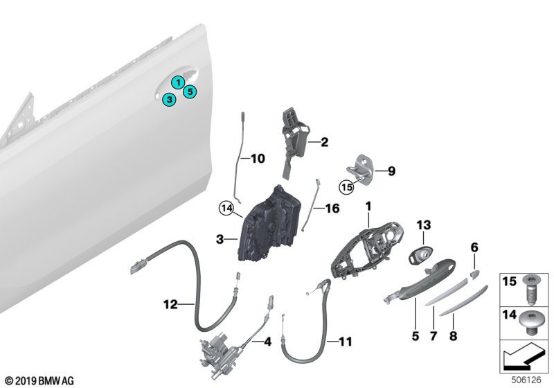 Genuine BMW 51217382571 G32 Operating Rod, Door Front Left (Inc. 630i, 630d & 630iX) | ML Performance UK Car Parts