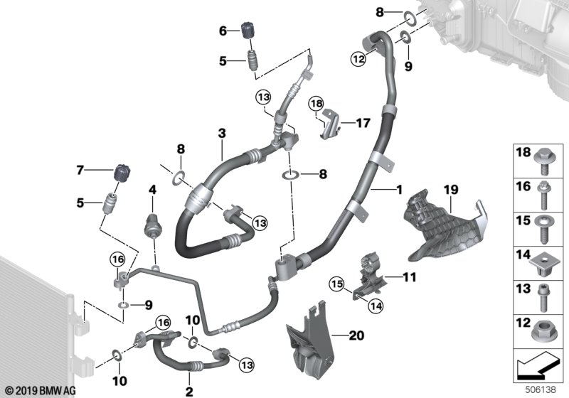 Genuine BMW 64539462715 G07 Kältemittelschott (Inc. X7 M50iX) | ML Performance UK Car Parts