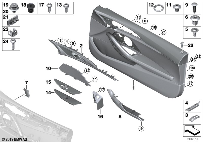 Genuine BMW 51437939016 F93 F91 G14 Cover Loudspeaker Right TITAN (Inc. 840iX, M8 & 840dX) | ML Performance UK Car Parts