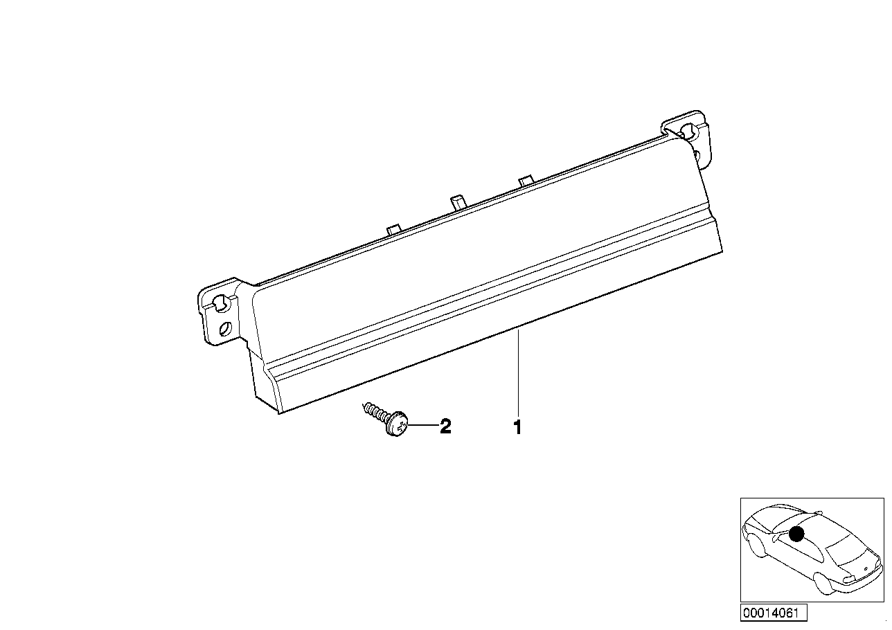 Genuine BMW 65128229147 E46 Radio Blind Plate (Inc. 325xi, 325ti & 320i) | ML Performance UK Car Parts