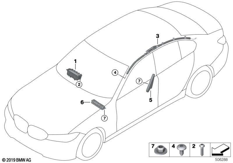 Genuine BMW 72126804047 G20 G21 Knee Protection Airbag Module Left (Inc. 330i, 320d & 330dX) | ML Performance UK Car Parts