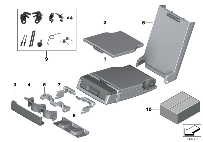 Genuine BMW 52207949392 G32 Cover, Centre Arm Rest, Leather ELF.WEISS (Inc. 620dX, 630d & 640dX) | ML Performance UK Car Parts